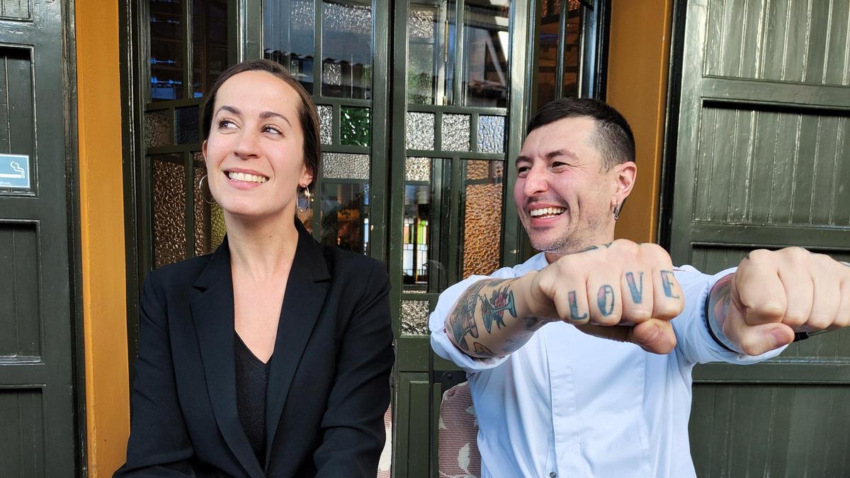 Cristina Feliu y Àlex Carrera, en L’Aliança de Anglès, en Girona.