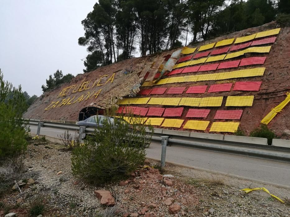 Arranquen part de l'estelada de Castellnou