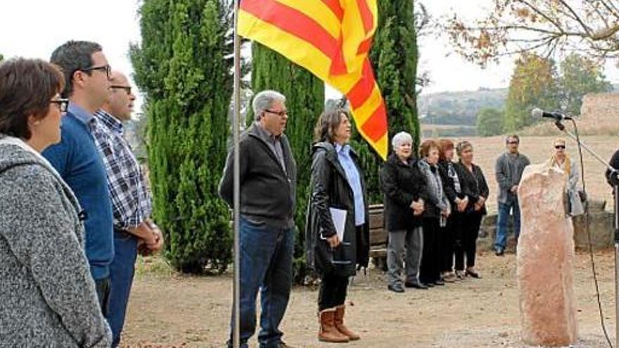 Al final de l&#039;acte es va cantar Els segadors