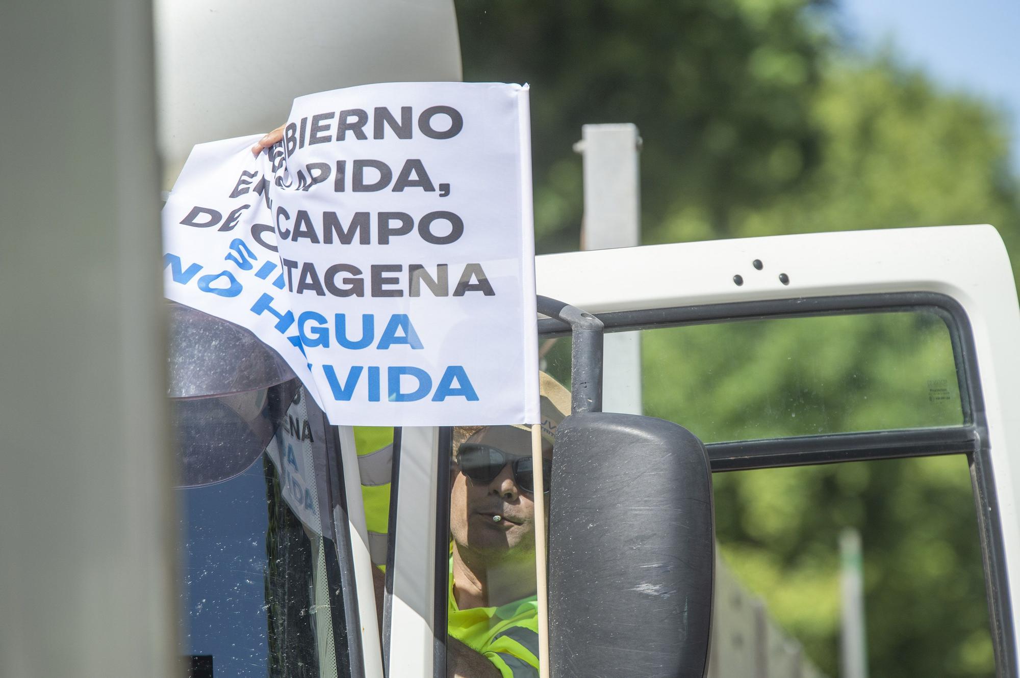 Protesta en defensa del Trasvase en Cartagena