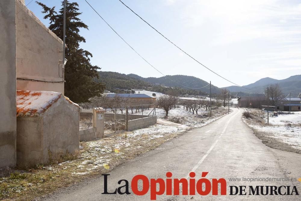 La nieve se deja ver tímidamente en la pedanía mor