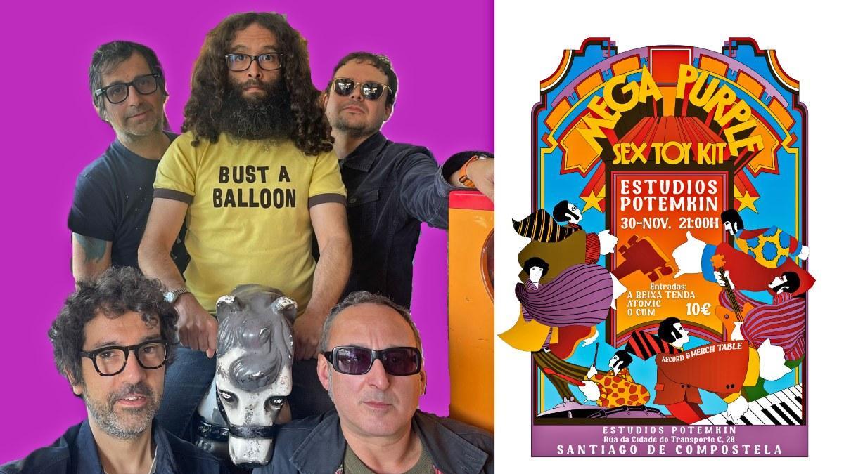 Mega Purple Sex Toy Kit vuelven a dar un concierto en Santiago.