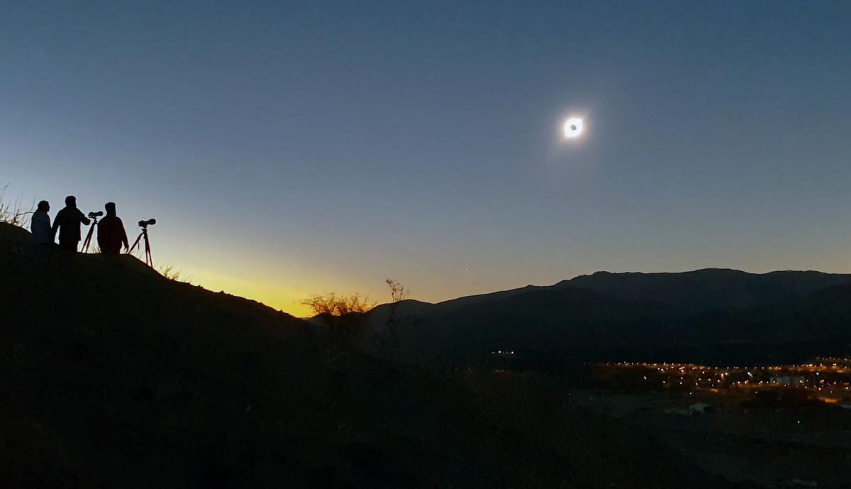 Imagen tomada por Óscar Blanco en un viaje a Chile para ver un eclipse