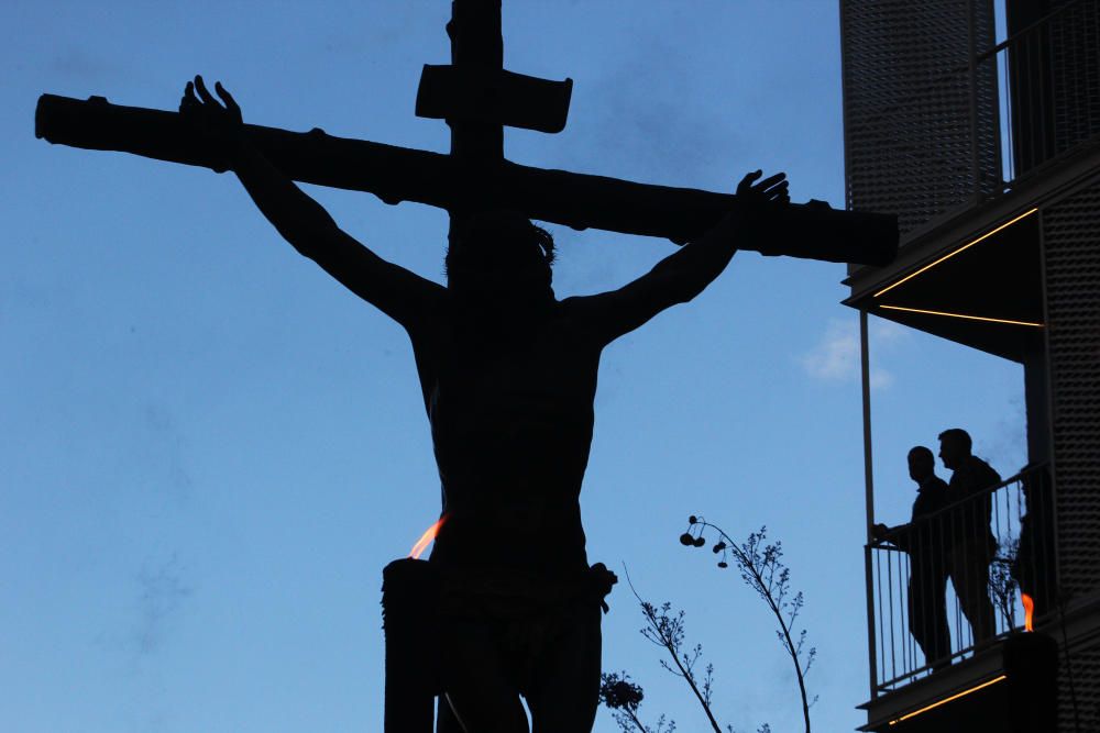 Las imágenes de la procesión de la Virgen de la Soledad, en el Jueves Santo de la Semana Santa de Málaga