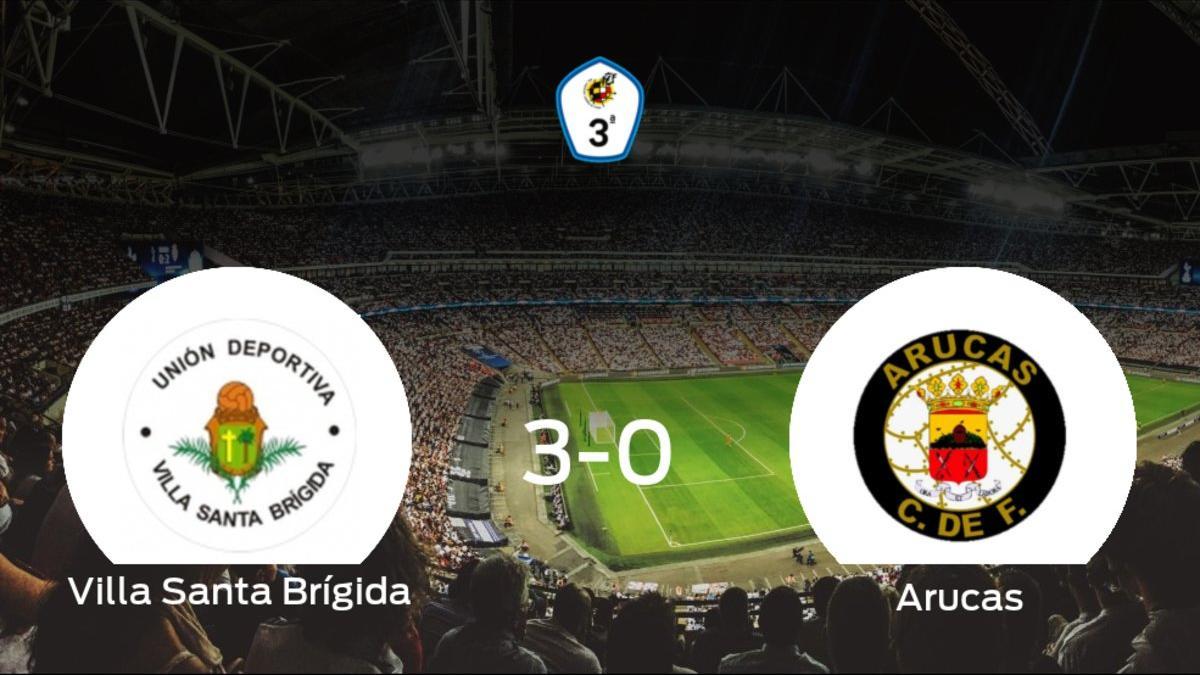 El Villa Santa Brígida suma tres puntos tras golear al Arucas en casa (3-0)