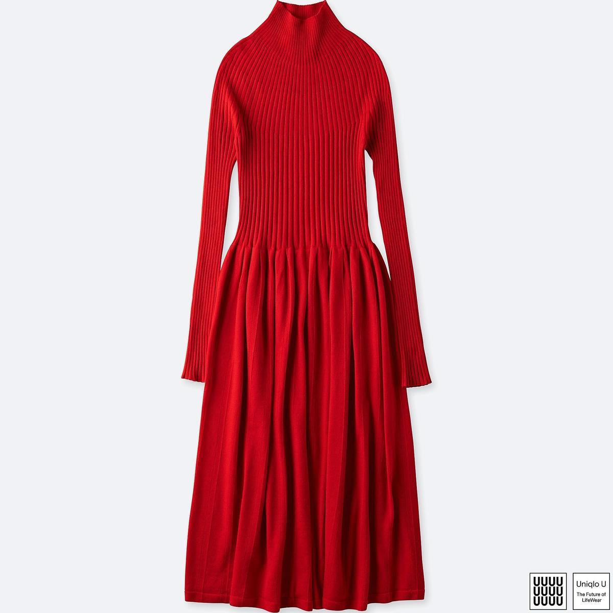 Vestido rojo de Uniqlo para invitadas a bodas