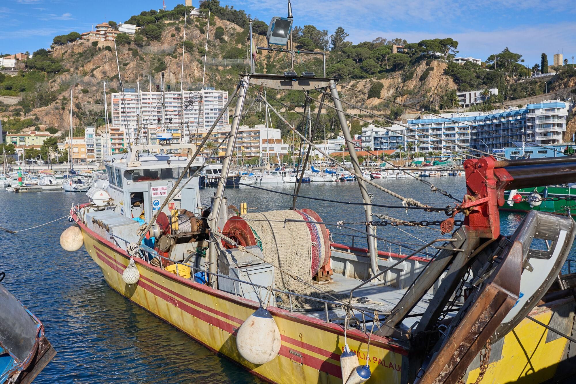 L'aturada de pescadors de Blanes, en imatges