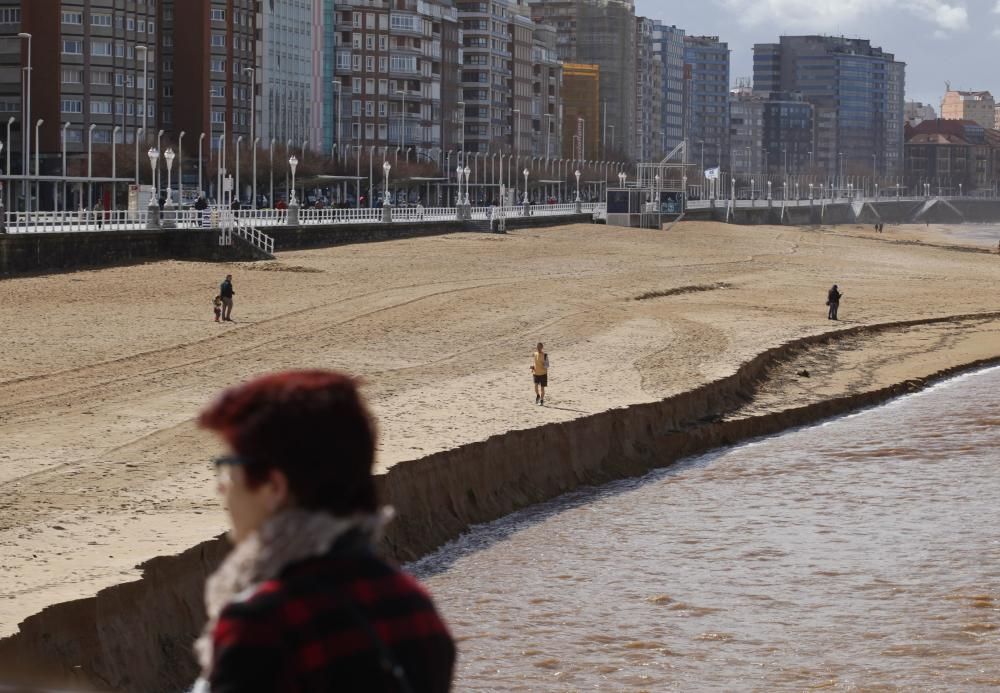 Temporal en Gijón