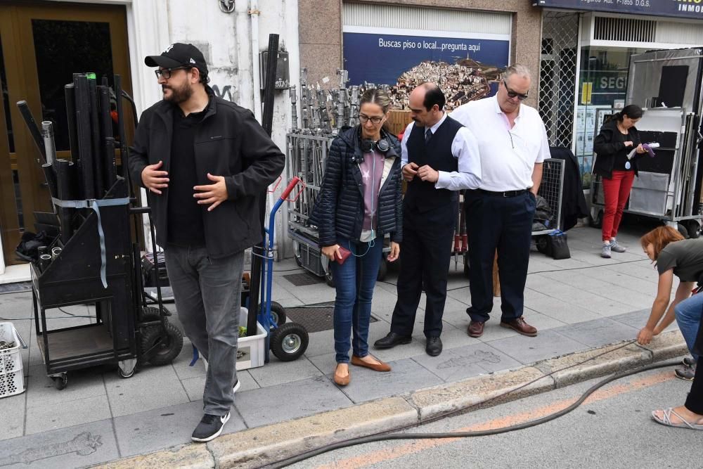 Rodaje de ''La sombra de la ley'' en A Coruña