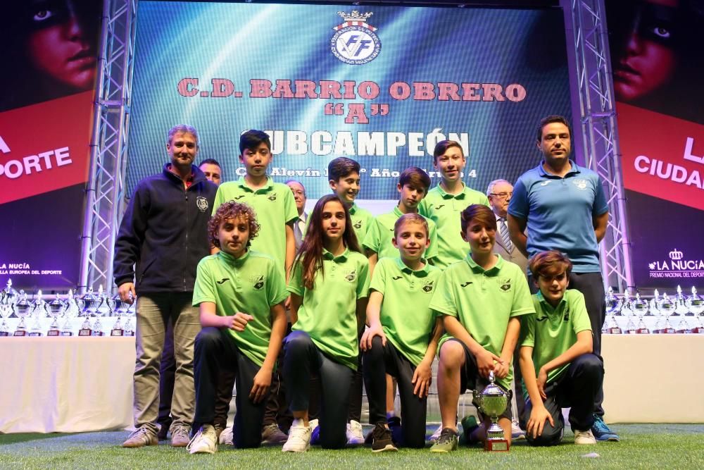 170 equipos premiados en la Gala del Fútbol Base Provincial en La Nucía