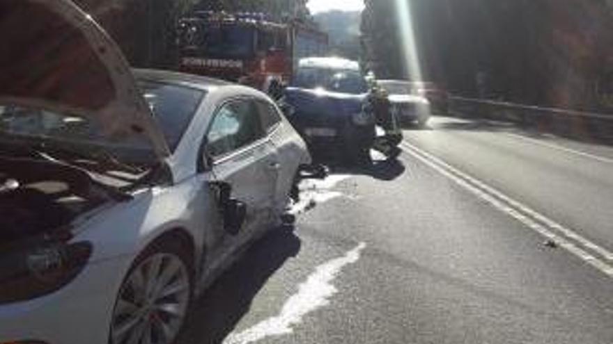 Accidente de tráfico ayer en Sanxenxo. // Concello de Sanxenxo