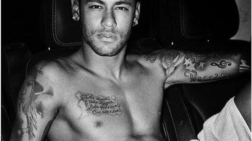 Neymar, al desnudo antes del Madrid - PSG