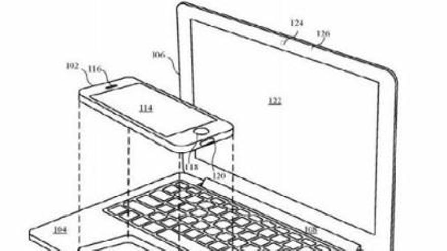 Apple patenta un portàtil que es fusiona amb el &#039;smartphone&#039;