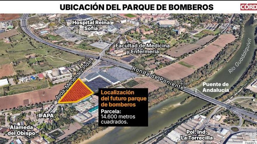 Urbanismo hará en septiembre un concurso de diseño para que el futuro parque de Bomberos de Córdoba sea un referente arquitectónico