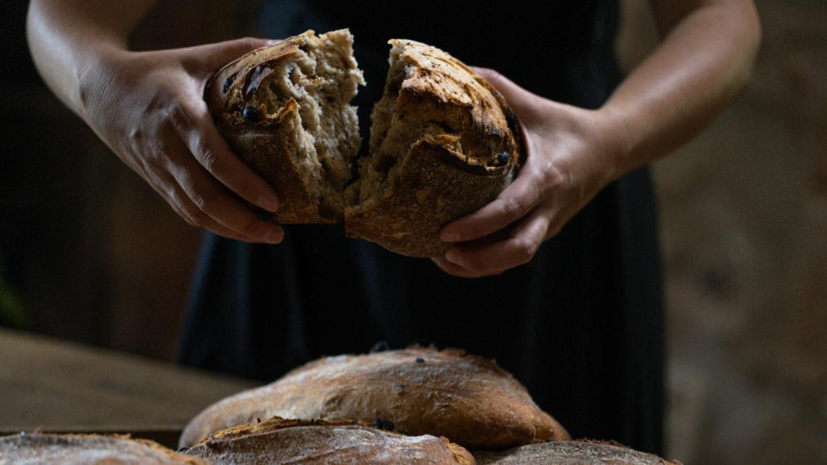 El pan de Molino de Alcuneza es uno de los emblemas de la casa: masa madre, harinas ecológicas de variedades antiguas y horno propio para contar el territorio desde la mesa.