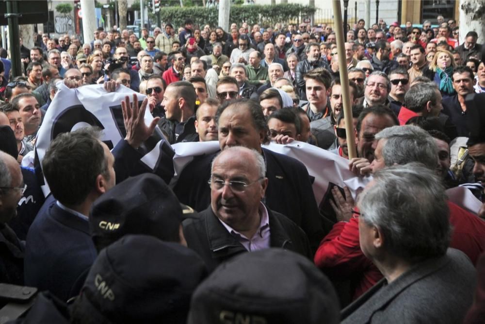 Manifestación en Murcia de los agricultores