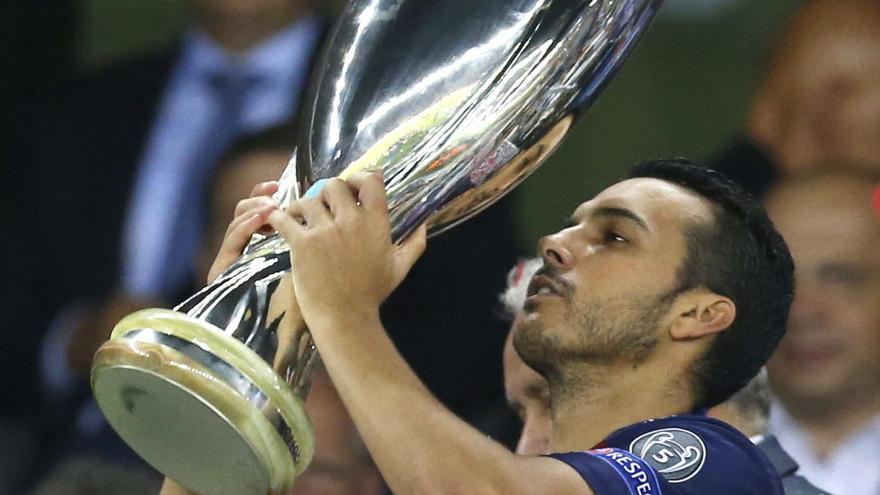 Pedro, autor del gol del desempate y de la victoria.