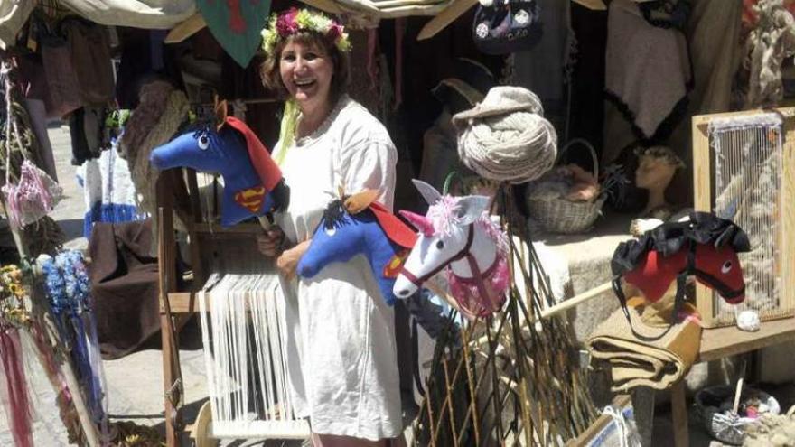 Puesto en la feria medieval, en la edición del pasado verano.