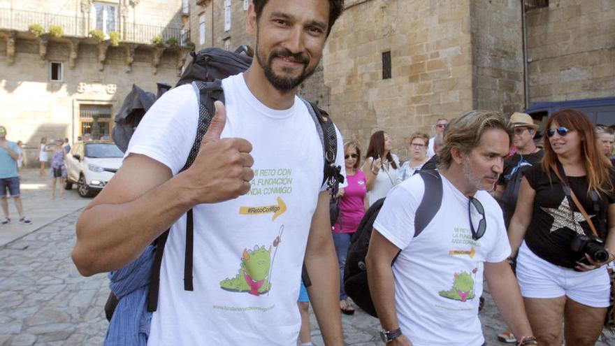 Stany Coppet a su llegada a Santiago de Compostela // XOÁN REY