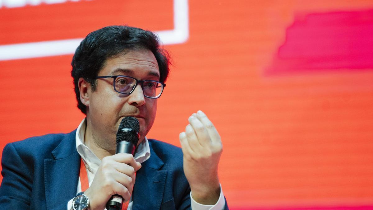 El secretario general del PSOE-M y ministro para la Transformación Digital y de la Función Pública, Óscar López