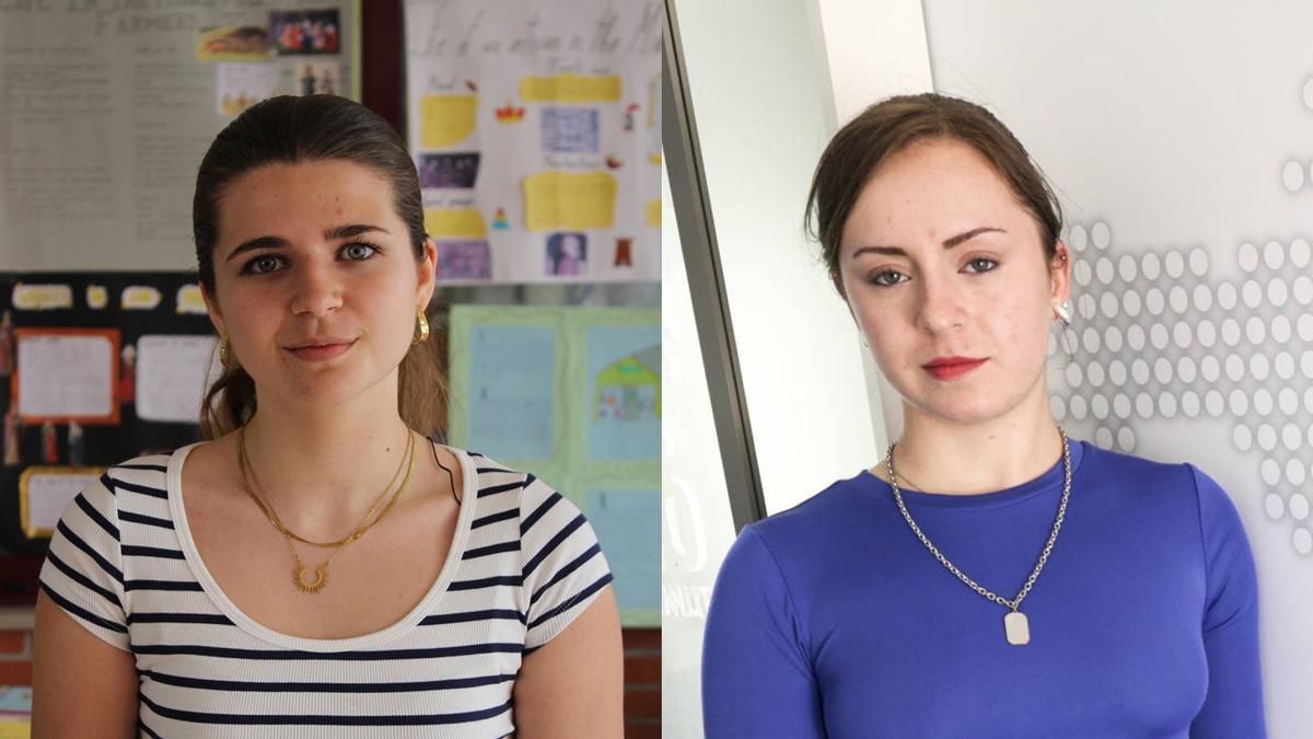 Por la izquierda, Cristina López y Rocío Bejega.