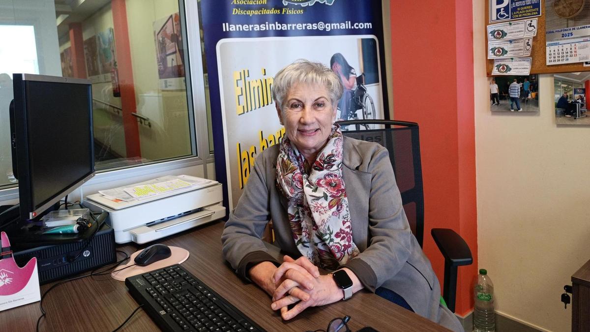 María José González, presidenta de Llanera sin Barreras: "Los obstáculos sociales a veces son mucho más difíciles que los arquitectónicos"
