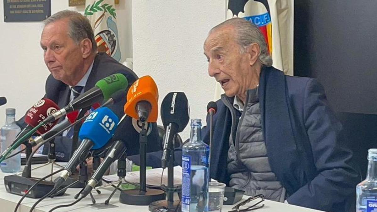 Martín Queralt durante la rueda de prensa de presentación del Proyecto 112 de De Torino a Mestalla