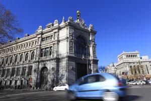 Archivo - Fachada del Banco de España en Madrid.