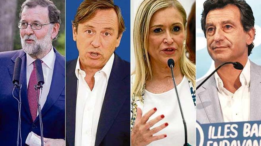 Mariano Rajoy, Rafael Hernando, Cristina Cifuentes y Biel Company