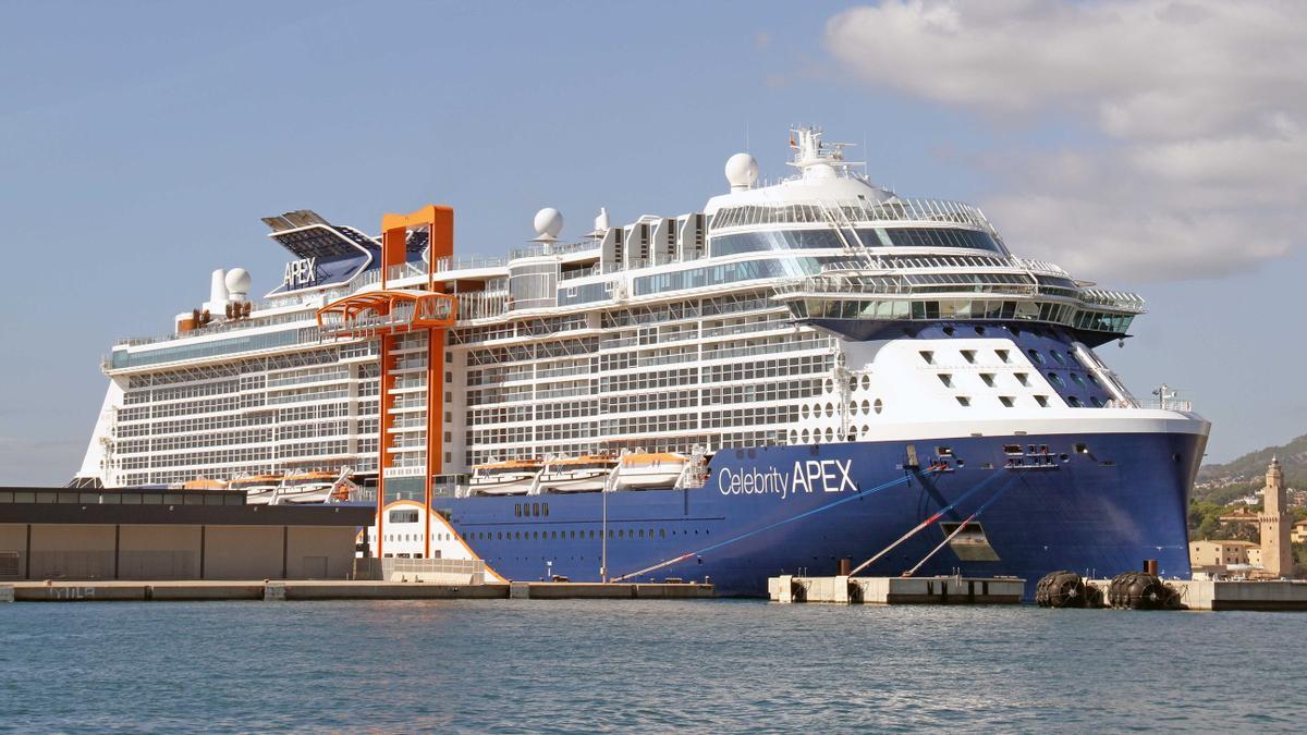 El &#039;Celebrity Apex&#039;, en el puerto de Palma.