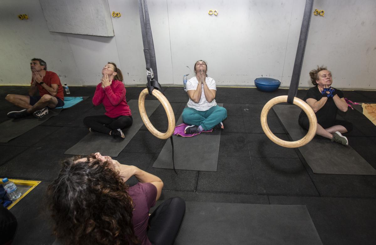 Las actividades físicas se realizan en el gimnasio del Hogar Provincial