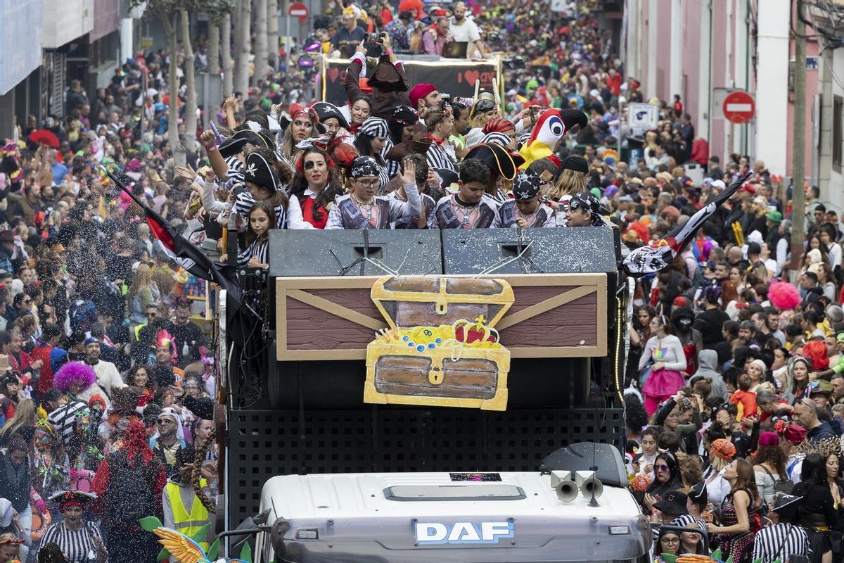 Imagen de la Gran Cabalgata del Carnaval de Las Palmas de Gran Canaria 2023.