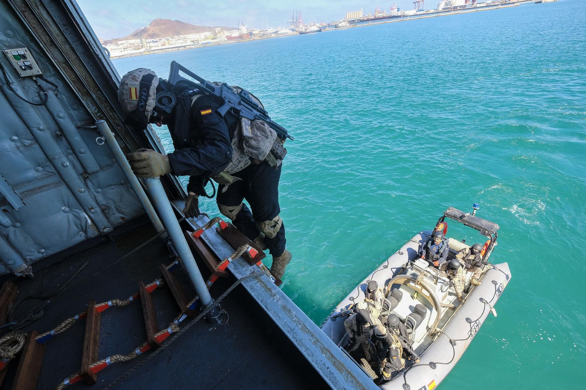 Simulacro en la Base Naval