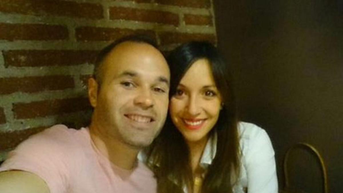Iniesta y Anna Ortiz, juntos en un restaurante