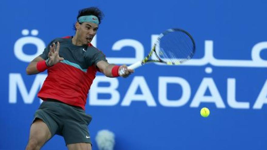 Nadal durante el partido ante Tsonga.