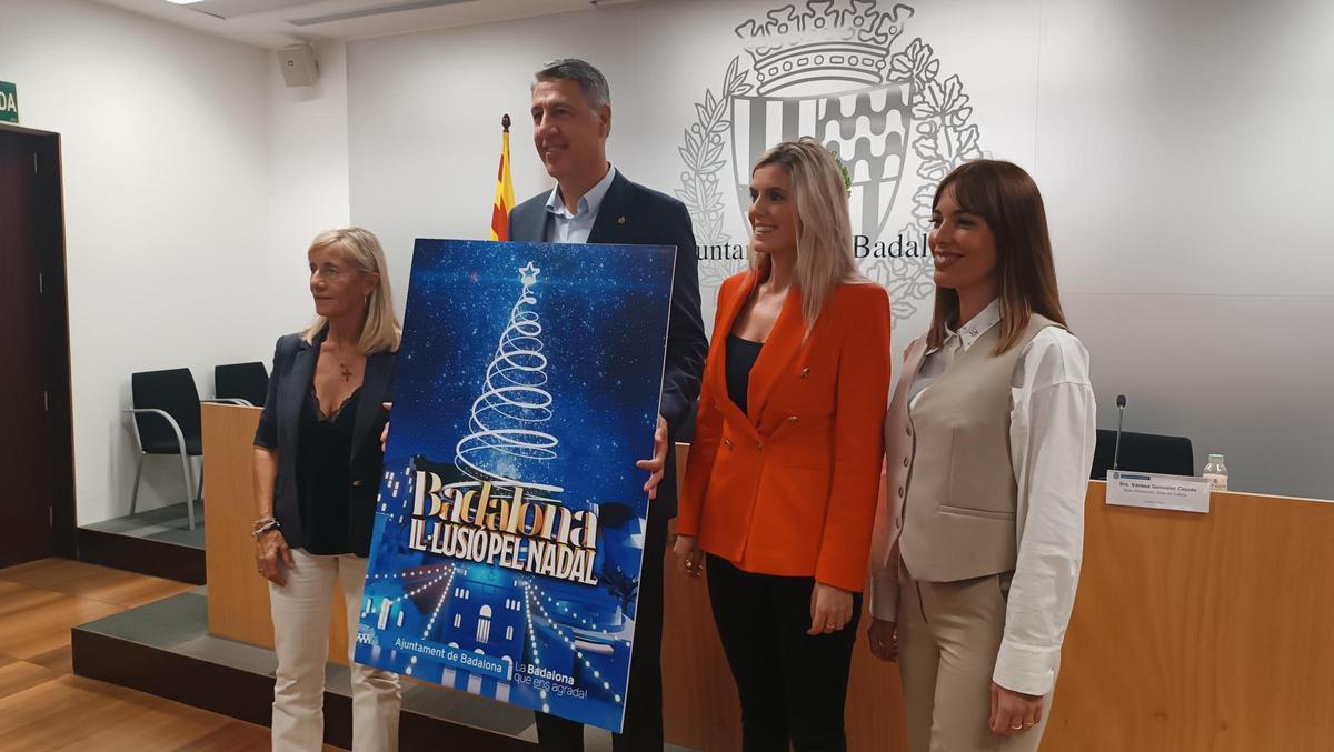 Albiol presenta el Nadal: «Si Vigo té l’arbre més alt del món, Badalona tindrà el més alt de l’univers»