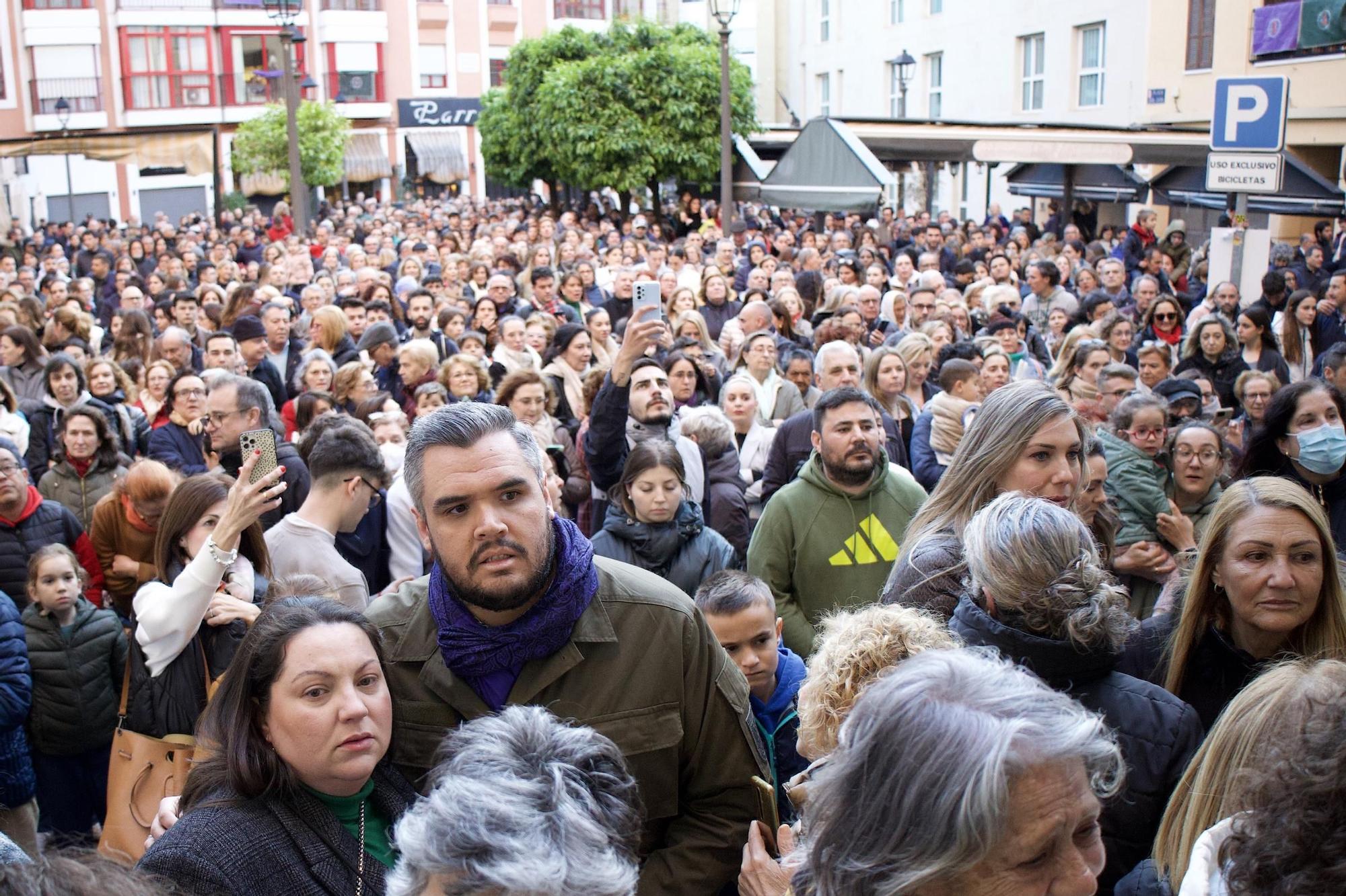 Así 'procesionó' la Hermandad del Rescate dentro de San Juan Evangelista de Murcia