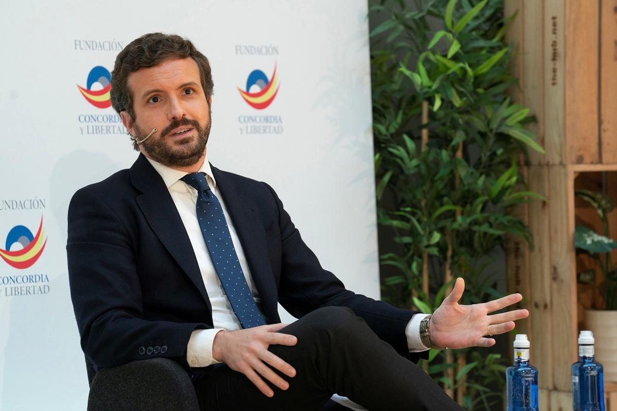 El presidente del Partido Popular, Pablo Casado