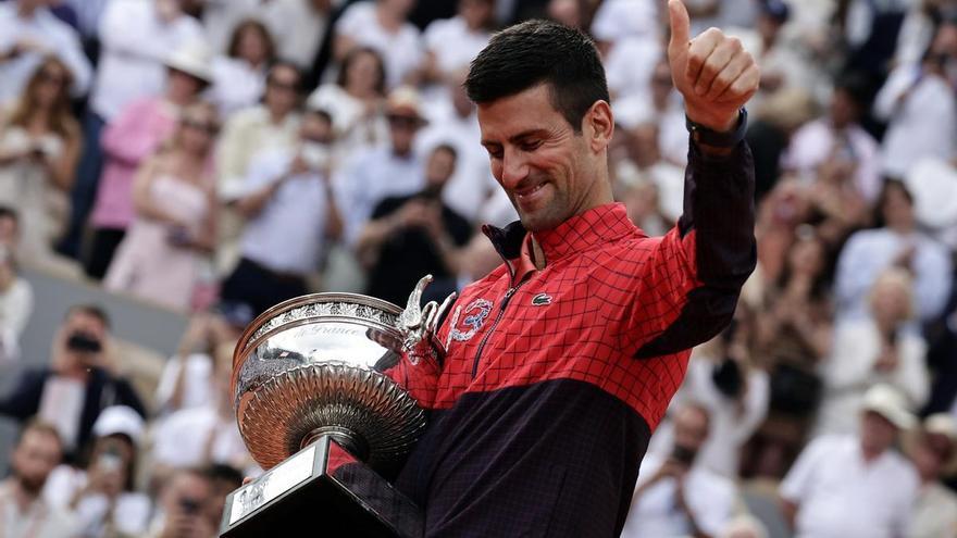 El reinado de Djokovic: nadie le pone límites pese a sus 36 años tras su 23º Grand Slam