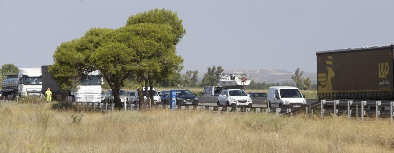 Un accidente atasca la A-2 sentido Barcelona