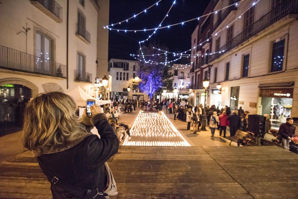 Unes 400 persones es manifesten a Manresa contra la violència masclista