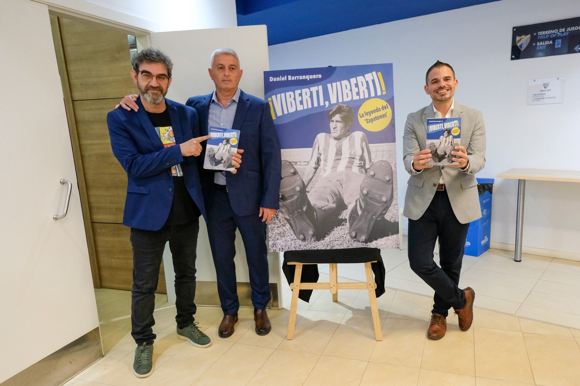 Presentación del libro '¡Viberti, Viberti! La leyenda del ‘Zapatones’ en la Rosaleda