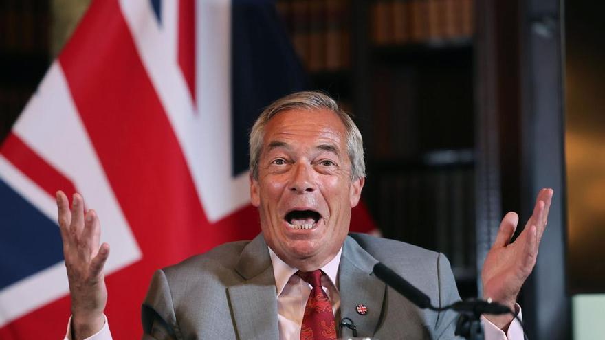 El ultra Farage busca la reelección como diputado en pleno escándalo por las donaciones y con su partido en horas bajas