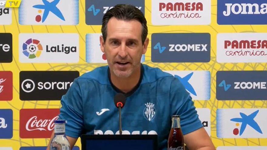 Emery en la rueda de prensa previa al Real Sociedad - Villarreal.