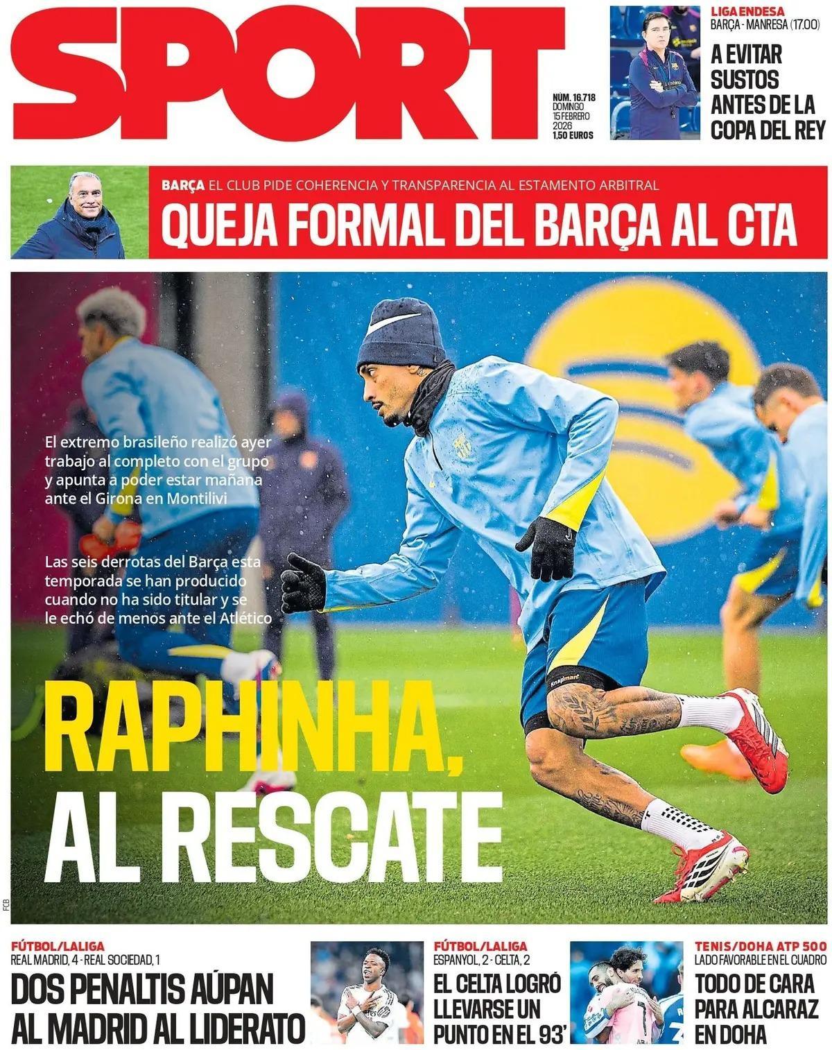 Estas son las portadas de la prensa deportiva de hoy