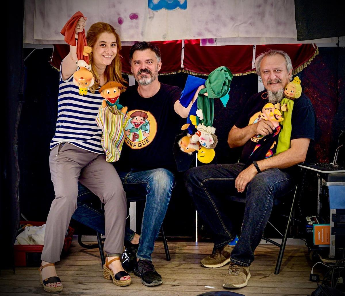 Isabel Hurtado, Antonio y Miguel Pino