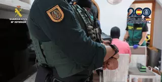Operación de la Guardia Civil y la Policía Nacional contra un grupo criminal experto en atracos de bancos