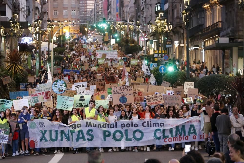 La manifestación partió de Vía Norte