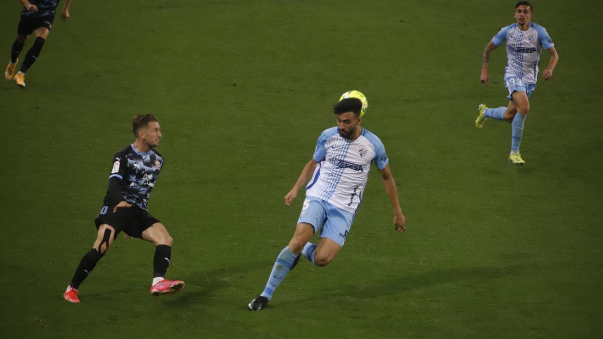 Partido de la Liga Smartbank entre el Málaga CF y el Almería