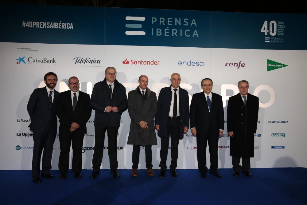 Gala del 40 aniversario de Prensa Ibérica